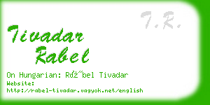 tivadar rabel business card